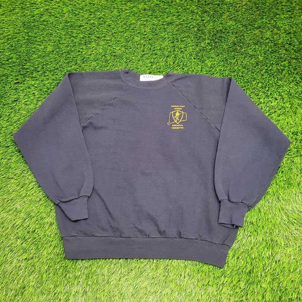Vintage 80s Connecticut Jaycees Sweatshirt Women Large 21x21